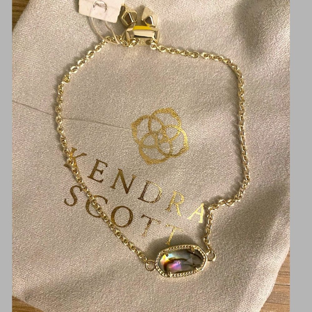 Kendra Scott Elaina Gold Adjustable Chain Bracelet - BRAND NEW